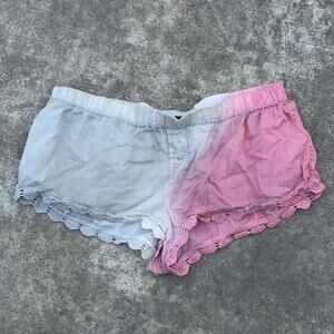 Pink and blue white tie dye